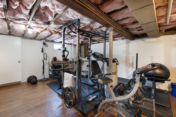 Fitness Equipment, Interior, Wood Texture Flooring