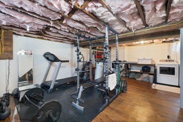 Fitness Equipment, Interior, Wood Texture Flooring