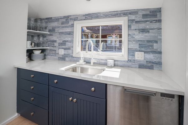 Interior, Kitchen, Stainless Steel Appliances, Stone Walls