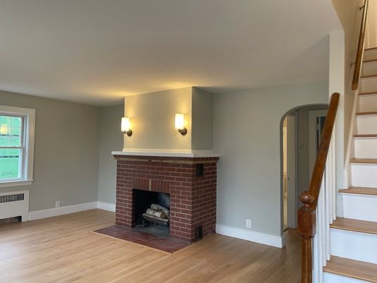 Fireplace, Interior, Wood Texture Flooring