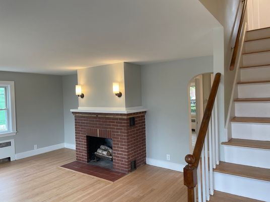 Fireplace, Interior, Wood Texture Flooring