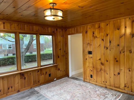 Empty room, Interior, Wooden Ceilings, Wood Texture Flooring, Wooden Walls
