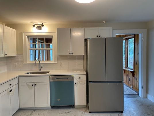 Interior, Kitchen, Marble, Stainless Steel Appliances