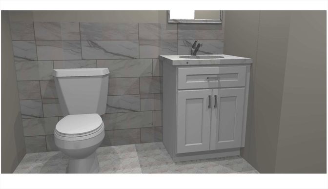 Bathroom, Interior, Marble, Marble Walls