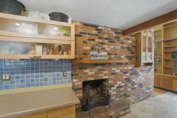 Fireplace, Interior, Stone Walls