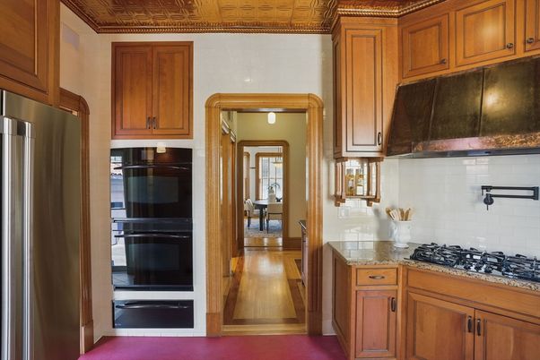Interior, Kitchen, Wood Texture Flooring