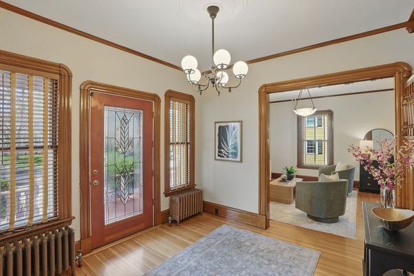 Chandelier, Interior, Living room, Pendant Lights, Wood Texture Flooring