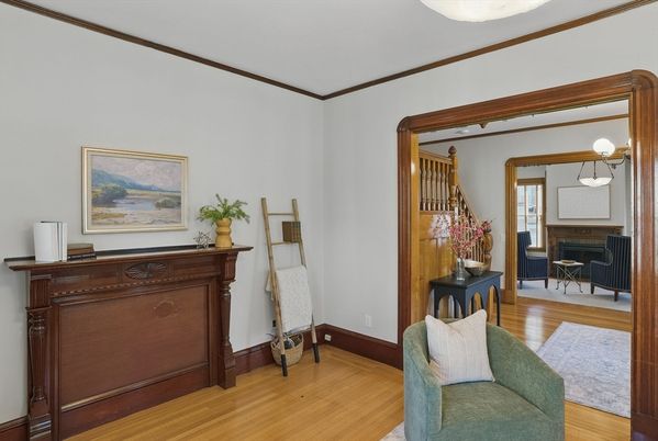 Fireplace, Interior, Wood Texture Flooring