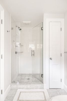 Bathroom, Glass Shower, Interior, Marble