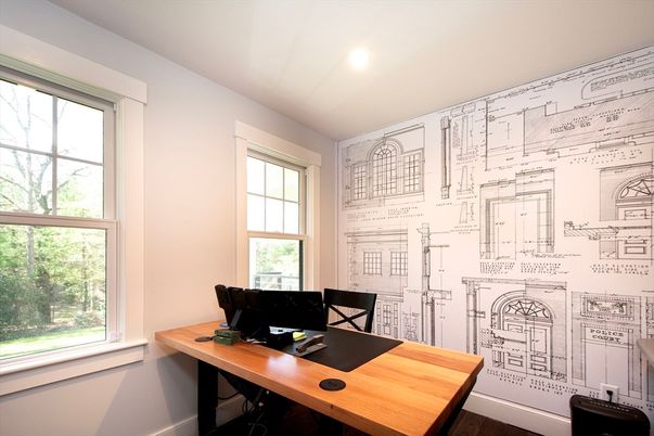 Home Office, Interior, Recessed Lighting