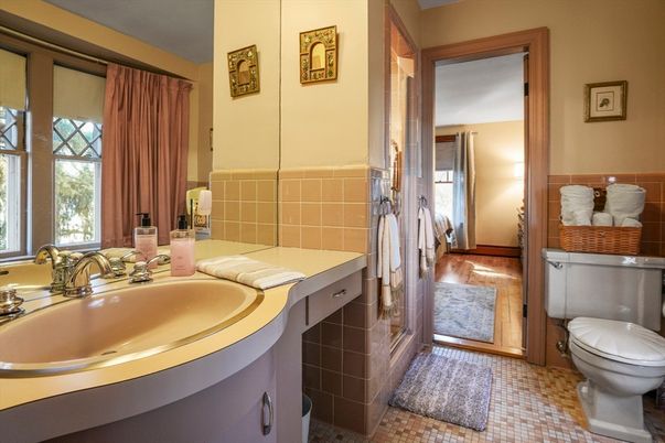 Bathroom, Interior, Wood Texture Flooring