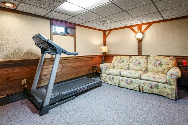 Fitness Equipment, Interior, Wooden Walls