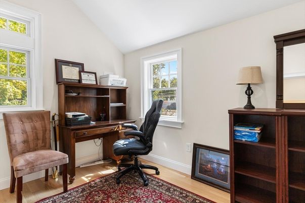 Home Office, Interior, Wood Texture Flooring