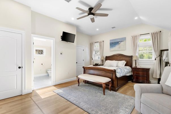 Bathroom, Bedroom, Interior, Recessed Lighting, Wood Texture Flooring