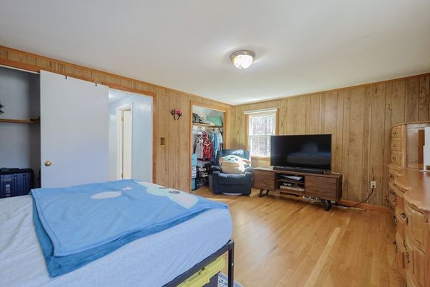 Bedroom, Interior, Wood Texture Flooring, Wooden Walls