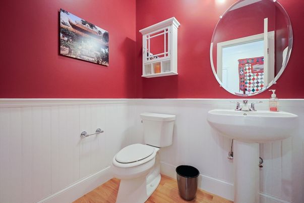 Bathroom, Interior, Wood Texture Flooring