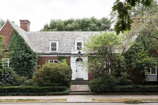 Exterior, Facade, Brick Facade, Tudor Revival