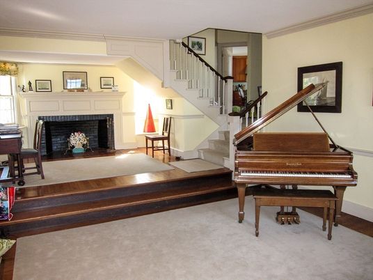Fireplace, Interior, Piano