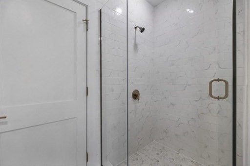 Bathroom, Glass Shower, Interior, Marble Walls