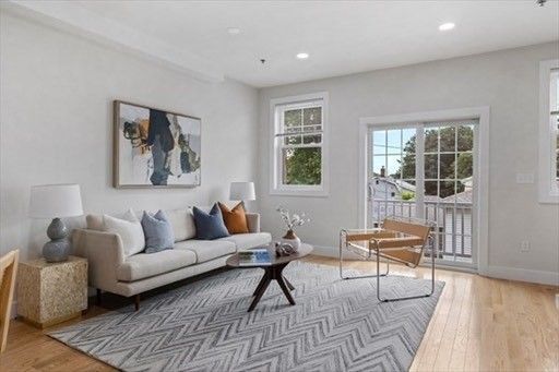 Home Office, Interior, Living room, Recessed Lighting, Wood Texture Flooring