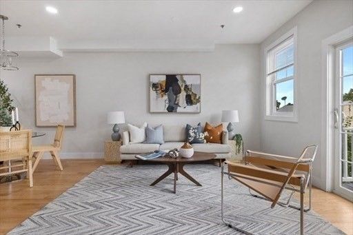 Chandelier, Dining room, Interior, Living room, Pendant Lights, Recessed Lighting, Wood Texture Flooring