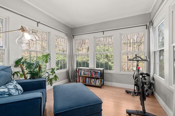 Fitness Equipment, Interior, Wood Texture Flooring