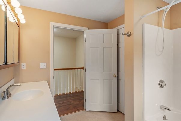 Bathroom, Interior, Wood Texture Flooring