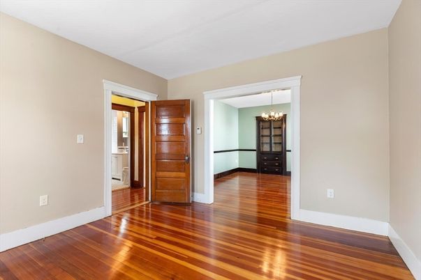 Chandelier, Empty room, Interior, Wood Texture Flooring