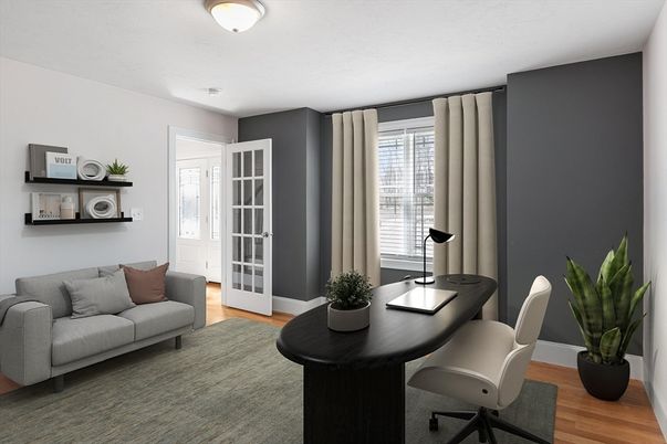 Home Office, Interior, Wood Texture Flooring