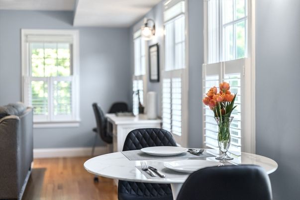 Dining room, Interior, Wood Texture Flooring