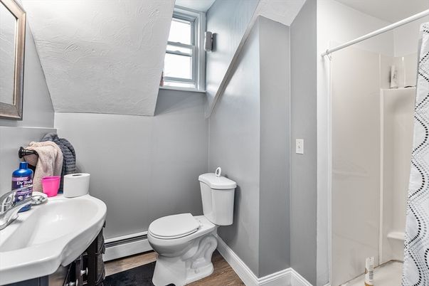 Bathroom, Interior, Wood Texture Flooring