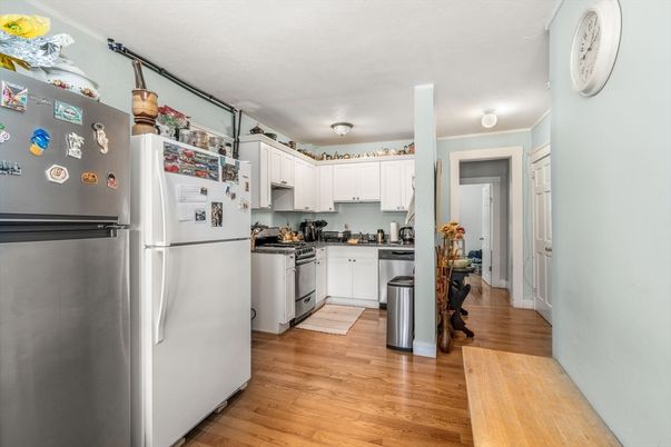 Interior, Kitchen, Wood Texture Flooring
