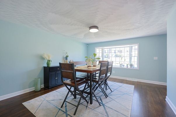 Dining room, Interior, Wood Texture Flooring