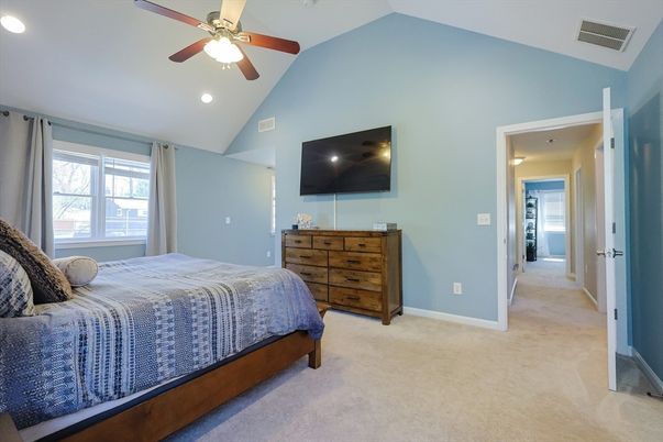 Bedroom, Interior, Recessed Lighting