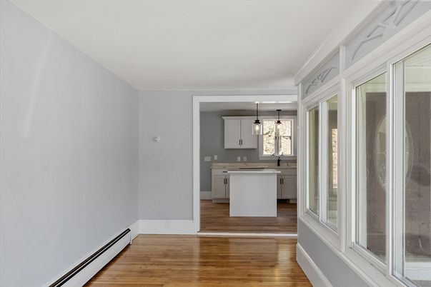 Interior, Kitchen, Pendant Lights, Wood Texture Flooring