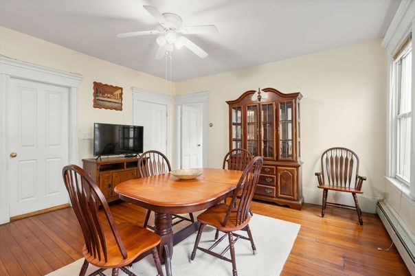 Dining room, Interior, Wood Texture Flooring