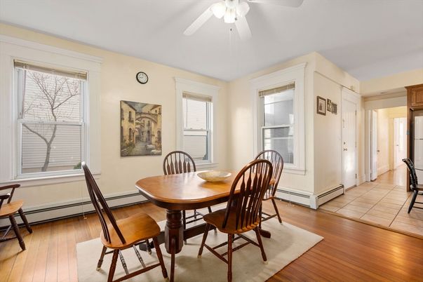 Dining room, Interior, Wood Texture Flooring
