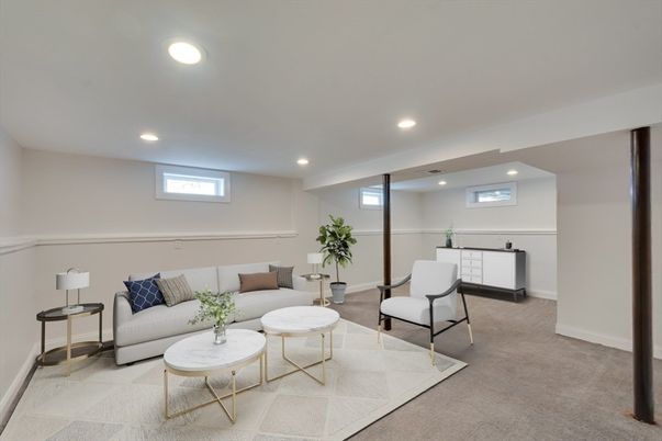 Interior, Living room, Recessed Lighting