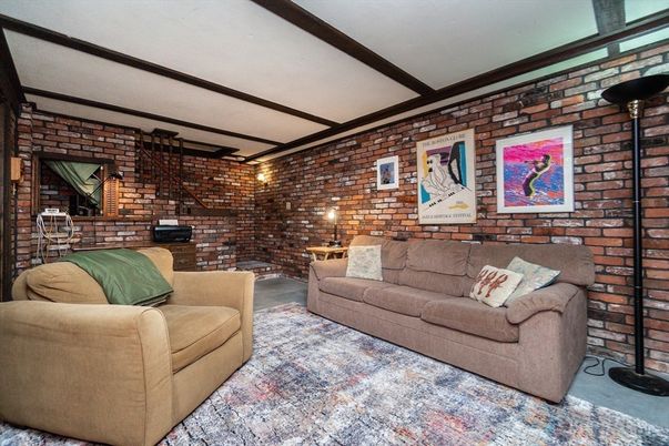 Interior, Living room, Stone Walls