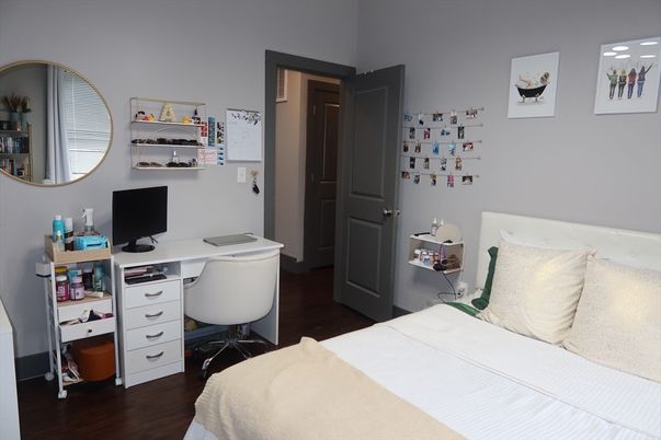 Bedroom, Home Office, Interior, Wood Texture Flooring