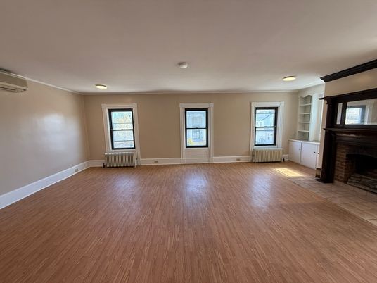Empty room, Fireplace, Interior, Wood Texture Flooring