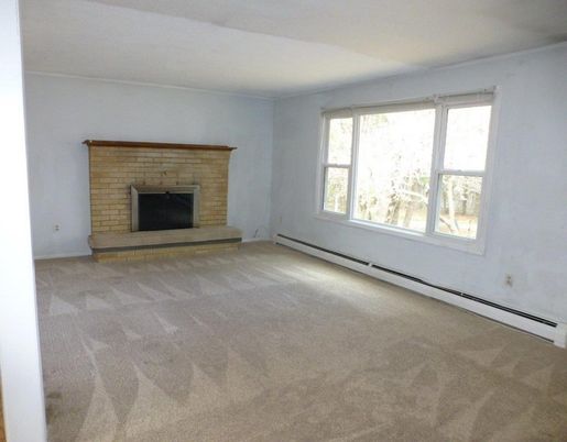 Empty room, Fireplace, Interior