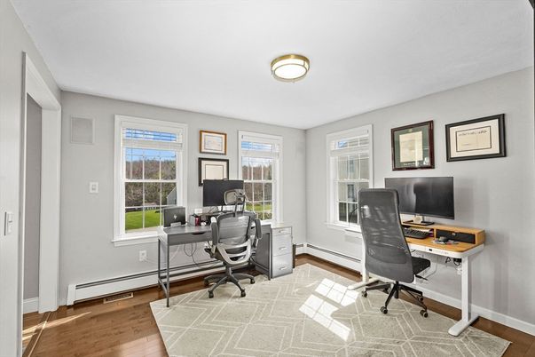 Home Office, Interior, Wood Texture Flooring