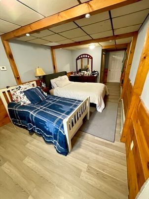 Bedroom, Interior, Wooden Beams, Wood Texture Flooring