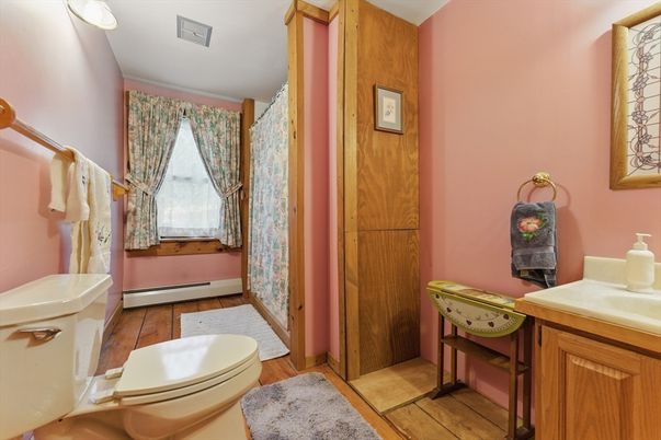 Bathroom, Interior, Wood Texture Flooring