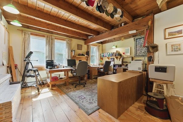 Home Office, Interior, Wooden Beams, Wooden Ceilings, Wood Texture Flooring