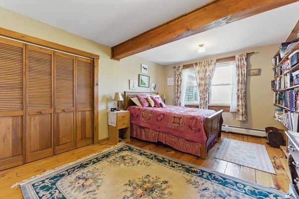 Bedroom, Interior, Wooden Beams, Wood Texture Flooring