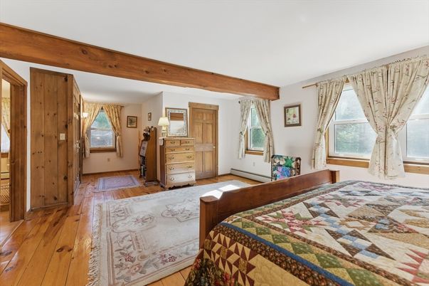 Bedroom, Interior, Wooden Beams, Wood Texture Flooring