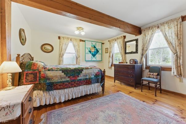 Bedroom, Interior, Wooden Beams, Wood Texture Flooring