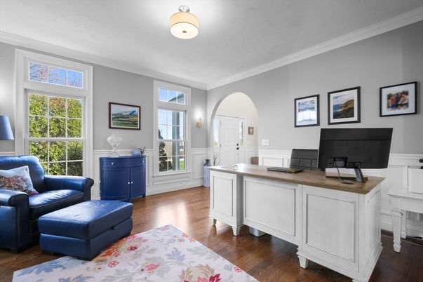 Home Office, Interior, Wood Texture Flooring